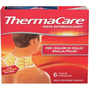 Angelini ThermaCare Fasce Autoriscaldanti per Collo, Spalla e Polso - 6 Pezzi, Sollievo Efficace dal Dolore