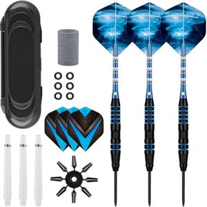 Deetenks 3 Pezzi Freccette Punta Acciaio 22 grammi Freccette Punta Acciaio Professionali Darts di metallo professionale per bordo di freccette