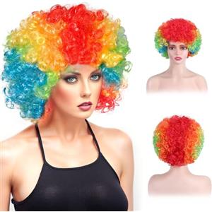 dellyy Parrucca Afro Extra Large, Parrucca Afro 200g, Capelli Afro Donna Uomo Universale, Parrucca di Carnevale, Adatta per l'uso quotidiano, Carnevale, Gioco di ruolo, Halloween (Multicolore)