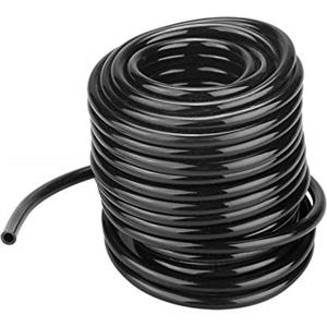 Lwuey Tubi Irrigazione a Goccia - 4/6mm Tubo Ala Gocciolante,Rotolo da 10 mt,in PVC Flessibile Nero per Irrigare Modo Costante Equlibrato per Prati Giardini Agricola