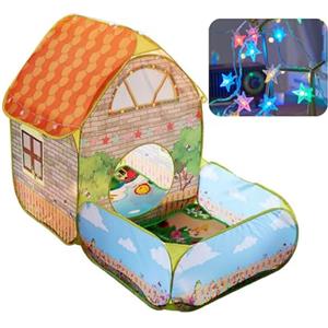 Benebomo Tenda da Gioco per Bambini, Casetta per Interni, Con area piscina di palline, Casetta da gioco al coperto per bambini e bambine, 160 x 80 x 115 cm