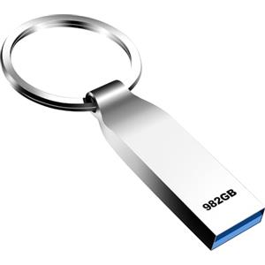 bearbybear Chiavetta USB 982GB, Pen Drive Alta Velocità Memoria Stick USB Flash Drive Thumb Drive, Impermeabile Metallo Penna USB per PC, TV, Auto,Laptop
