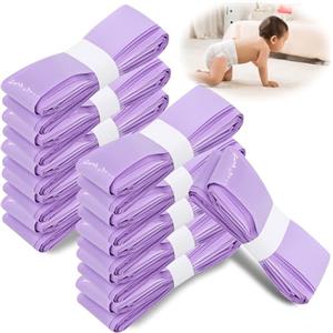 BUCOMTU Viola Ricarica Mangiapannolini 12 Pezzi Sacchetti Mangiapannolini Contenitori di Ricarica per Pannolini Compatibile con Tommee Tippee,Tutti i Tipi di Ricariche