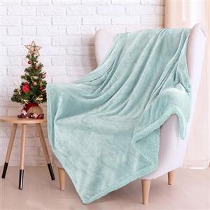 Catalonia Classy Coperta sherpa rosa, soffice coperta copriletto morbida Copriletto in flanella morbida coperta divano, Caldo peluche rosa coperta in pile per divano letto TV, 150 x 130 cm