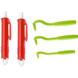 Bessy shop Strumenti per La Rimozione delle Zecche, Set di 5 Pinza per Zecche Rimozione Zecche Rimuovi Pulci Pinza per Zecche Tick Gancio Tick Pinze per esseri umani Animali Gatti Cani Mucche Pecore Cavalli Tori