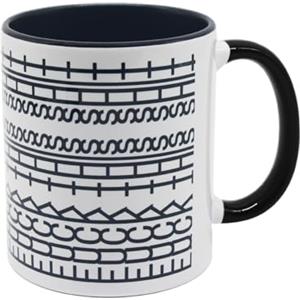 WAWJ® Tazza da caffè in ceramica, messaggio nascosto Tazza da caffè con manico isolato, divertente tazza da tè, per bevande calde e fredde