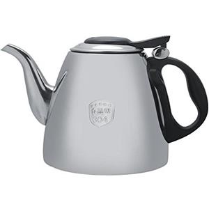 Fdit 1.2L / 1.5L Bollitore teiera in Acciaio Inox teiera in Acciaio Inox con Impugnatura Resistente al Calore(1.2L)