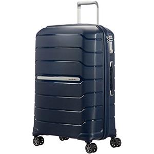 Samsonite Flux - Spinner L, Valigia espandibile, 75 cm, 99/111 L, Blu navy (Navy Blue)