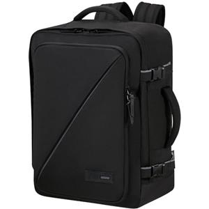 American Tourister Take2Cabin - Borsa da cabina Ryanair 25 x 20 x 40 cm, 24 L, 0,40 kg, bagaglio a mano, zaino aereo S sottosella, nero (nero)