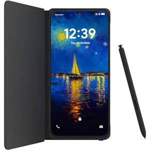TCL NXTPAPER 60 Ultra 5G Smartphone Android, 7,2" FHD+, 12 GB RAM + 512 GB ROM, telefono con protezione per gli occhi, nero nebulosa, con cover flip e stilo