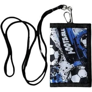 Minging Portafoglio per Bambini con Motivo Calcio - Chiusura Coulisse, Portamonete Pieghevole - Migliori Regali