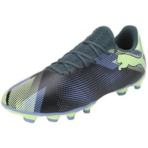 Puma Future 7 Play Fg/AG, Soccer Shoe Unisex - Adulto, Gray Skies Elektro Purple Fizzy Apple Puma White, 46 EU