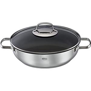 RÖSLE Elegance Padella Universale 28 cm in Acciaio Inox con Rivestimento Antiaderente ProPlex
