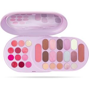 Pupa Palette Make My Day Plus Blush, Rossetti, Gloss, Ombretti, Correttori e Illuminanti - 29 Pezzi per Trucco Viso, Occhi e Labbra, Perfetta in Casa o in Viaggio - In 3 Varianti Colore (001 Violet)