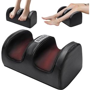 Deciniee Massaggiatore elettrico per piedi e circolazione, stimolatore della circolazione per piedi e gambe, massaggiatore per piedi e gambe, massaggiatore per piedi con calore, massaggiatore per