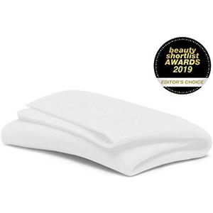 SBC, asciugamano per viso effetto scamosciato, colore bianco