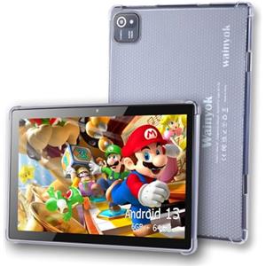 Wainyok Tablet Android 13 da 10,1 pollici per bambini: 6GB + 64GB, 1TB espandibile | 2.0GHz Octa-Core, doppia fotocamera (5MP+8MP), schermo HD IPS, WiFi 5, Bluetooth 5.0, certificato GMS, Colori