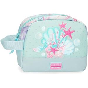 Movom I Love Sea Life Beauty case Blu 20.5x16.5x7,5 cm Poliestere
