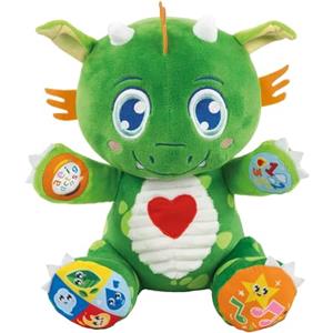 Clementoni Dino Draghetto Birichino - Peluche Parlante Interattivo per Bambini 6 Mesi con Effetti Sonori e Luminosi