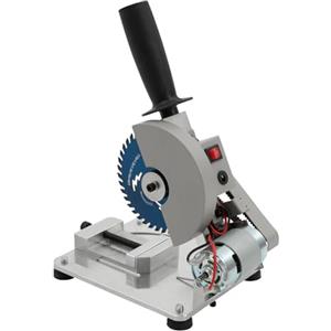 Loobiiny Sega circolare da tavolo regolabile in altezza,4 pollici troncatrice per lamiera in acciaio inox e lamiera di ferro,Seghetto per metallo