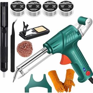 Generic Strumento di saldatura laser riscaldata internamente industriale industriale saldatrice laser automatica con filo per più metalli con 4 rotoli di filo di stagno di ricambio (verde)