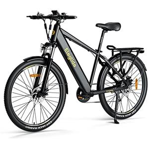 Eleglide Bicicletta Elettrica, T1, 27,5 bici elettrica con 13Ah rimovibile Li-Ion Battery, display LCD, 7 velocità, bici trekking elettrica per adolescenti e adulti, 50Nm