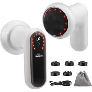 TLPEMN Massaggiatore Anticellulite Elettrico, Massaggiatore Cellulite Professionale Trasportabil econ 5 Testa Massaggio, Forme Rassodanti, Rassoda e Scolpisce, Allevia la Tensione Muscolare