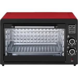 Generic Mini Forno Grill Da 48 Litri, Forno Elettrico Per Pizza, Macchina Per Il Pane Domestico Con Teglia E Griglia, Con Timer Da 30 Minuti E Controllo Della Temperatura Da 70-230 ℃