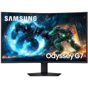 Samsung Monitor Gaming Odyssey G7 (S37FG750EU), Curvo (1000R), 37'', 3840x2160 (UHD 4K), HDR10+, VA, 165Hz, 1ms, FreeSync Premium Pro, HDMI, DP, Ingresso Audio
