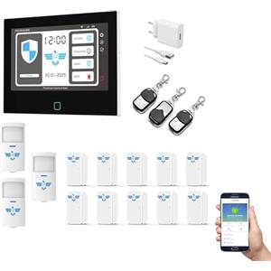 ITALIAN ALARM - Allarme Casa Senza Fili 7" Super Touch Screen, Antifurto WiFi GSM con APP, Sistema Allarme Wireless con Sensori Porte e Finestre. Già configurato, Video Tutorial e Assistenza Italia