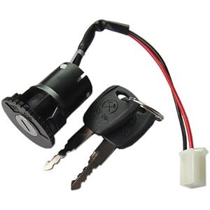 Oshhni Kit Lucchetto per elettrica Lucchetto a Filo Spesso Resistente con 2 Chiavi Forniture per Bici elettriche per Motociclisti di Veicoli elettrici