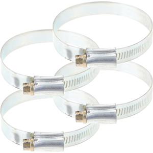 Ciieeo 4 pezzi Morsetti per Tubo in Metallo Robusto Clip per Tubo Giardino Morsetto Piatti e Accessori Montaggio Estintore