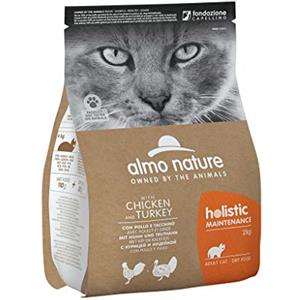 almo nature Holistic Maintenance, Crocchette per Gatti Adulti con Pollo e Tacchino - Sacco da 2 kg