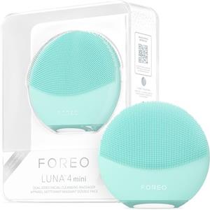 FOREO LUNA 4 mini, spazzola detergente viso, Massaggio viso, Favorisce l'assorbimento delle formule di skincare, Spazzola viso da viaggio, Per tutti i tipi di pelle, Arctic Blue