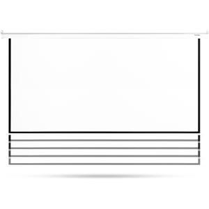 OVERMAX Schermo per Proiettore Avvoglibile Retrattile Automatic Screen 95, 16:9, Elettrico con Telecomando, per Home Cinema e Presentazioni, Montaggio a Parete o a Soffitto