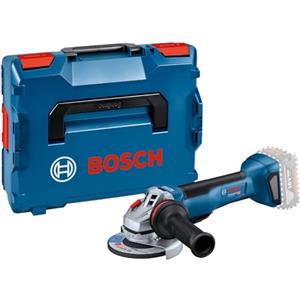 Bosch Professional 18V System Smerigl. Angolare a Batteria Gws 18V-10 P (Motore Brushless, Potenza Equivalente a Smerig. a Filo da 1.000 Watt, Kickback Control, Freno Intelligente, in L-Boxx)