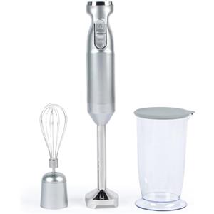 Salter EK4587MMSVDE Aspen Blend & Whisk Pro - miscelatore 2 in 1, frullatore a immersione, tritatutto per alimenti, lama in acciaio inox, Impostazioni di velocità variabili, becher 700ml, 1000W