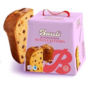 CAIYA Panettone Classico SENZA LATTOSIO con Uvetta e Canditi, Confezione per Bauli, 700g (new)