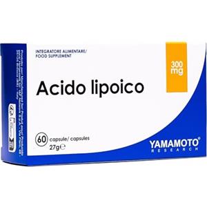 YAMAMOTO RESEARCH Acido Lipoico 60 Capsule, Integratore Alimentare Antiossidante che Apporta 200 mg di Acido Lipoico per Capsula, Protegge le Cellule dallo Stress Ossidativo