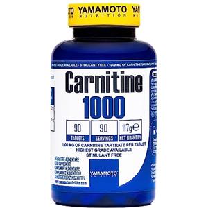 YAMAMOTO NUTRITION Carnitine 1000 integratore alimentare di Carnitina 90 compresse