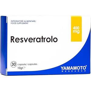 YAMAMOTO RESEARCH Resveratrolo 30 Capsule, Integratore Alimentare con Resveratrolo, Potente Antiossidante Naturale, Azione Anti-age e Anti-Invecchiamento