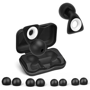 Alyvisun Tappi Orecchie per Dormire in Silicone, Tappi per le Orecchie Antirumore, Earplugs Riutilizzabili per Sonno, Viaggi, Studio e Lavoro (S/L)