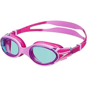 Speedo Biofuse 2.0 Occhialini per Unisex Bambini, Rosa Fenicottero/Rosa Elettrico/Blu, One Size