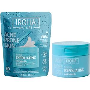Iroha Nature - Dischi Tonici Esfolianti con Acido Salicilico e Probiotici | Per pelle acneica | Riduce imperfezioni | 50 dischi biodegradabili