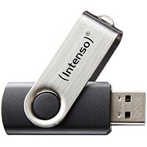 Intenso Basic Line - Chiavetta USB da 32 GB - Pendrive USB 2.0, Silver/Black
