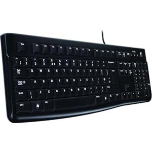 Logitech K120 Tastiera Cablata, Layout Svizzero ‎Qwertz, Nero