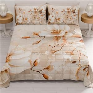 PETTI Artigiani Italiani - Copriletto Singolo Estivo 170x260cm 100 g/m² Double Face, Trapuntino Letto Singolo Primaverile, Trapunta Leggera, Floreale 12, 100% Made in Italy