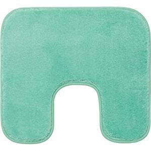 Gözze - Tappetino da Bagno Antiscivolo Premium, Con Incavo per WC, RIO, 100% Microfibra, Ideale per il WC grazie all'Incavo, 100% Microfibra, 50 x 45 cm - Menta