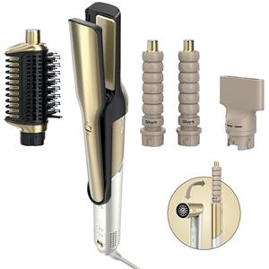 Shark Glam Multi-styler per ricci definiti, onde strepitose e un liscio perfetto con ceramica a temperatura controllata, tecnologia Gloss-Lock e 5 accessori per lo styling tra cui Silki, Glossi