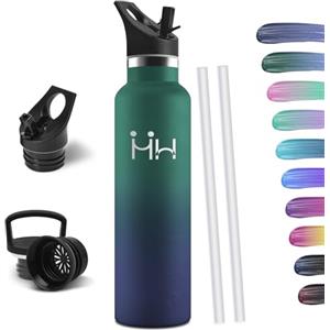 HoneyHolly Borraccia Termica 1 Litro, Senza BPA, Borraccia Termica, Sottovuoto a Doppia Parete, Bottiglia Termica, 18/8 Acciaio Inox, Borracce Termiche, Borraccia per Palestra, Sport, Bici